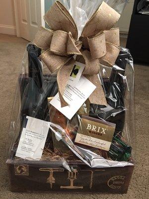 An example of an affordable AWESOME gift basket my clients LOVED!!!