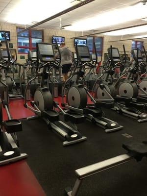 Some of the cardio equipment