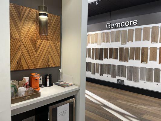 GemCore
Durable Beauty: the beauty of hardwood and stone without the worry. It's waterproof, scratch resistant, kid proof and pet proof.