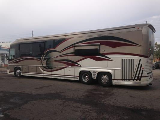 We sell and install more RV tires than any single location tire shop in the Country! We work on all sizes of rv's!