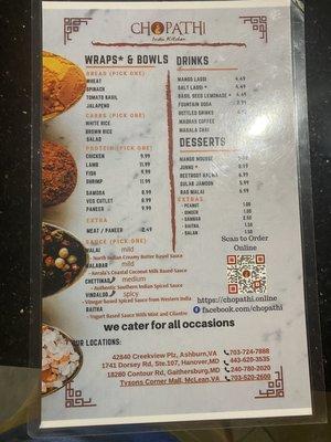 Menu pic 2 of 2