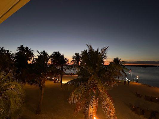 View from second level dinner table