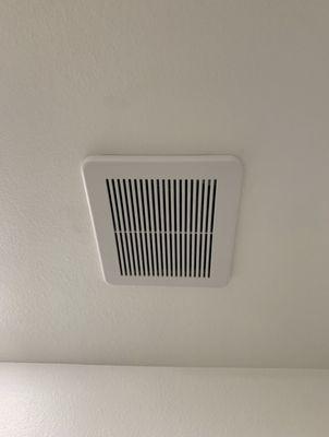 Ceiling vent installation