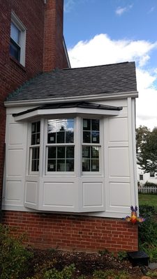 Room addition with custom PVC raised panels