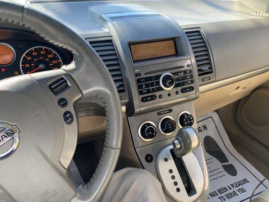 Interior of my 2008 Nissan Sentra