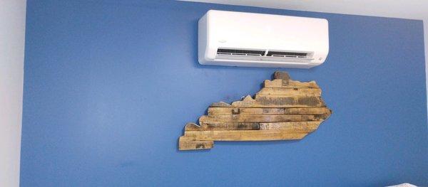 AC on the wall - Ductless Air Conditioning System | Above All Mechanical