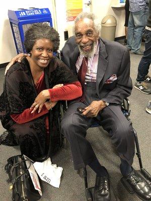 Mrs G with Bill Cobbs - have known each other since she was 3 years old!