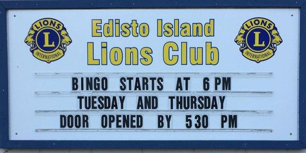 Summer Bingo at the Lions Club