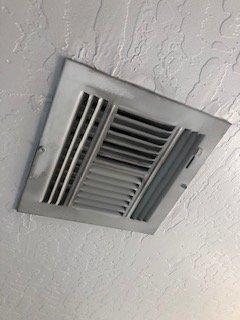 Air vent before cleaning.