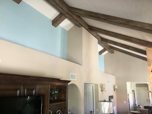 Faux Wood Ceiling Beams by Color Essences