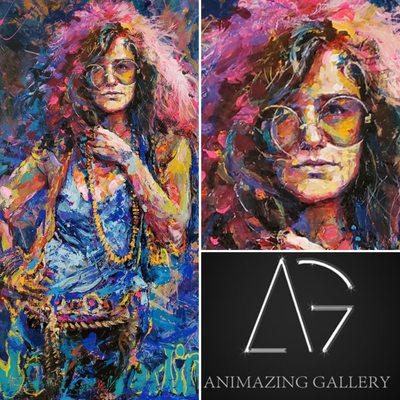 Janis Joplin - Rock on!
 Art by local Las Vegas artist Kat Tatz