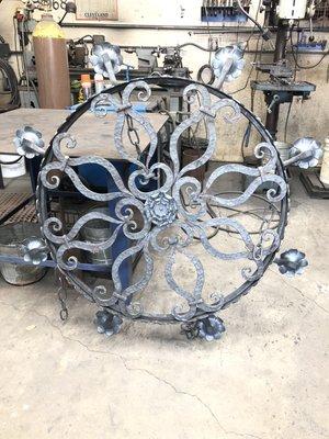 Custom 3 tier Chandelier assembly.