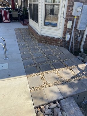 Paver installation