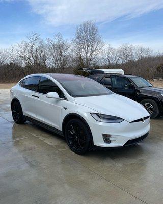 We did a full detail on this Tesla located in Tulsa!