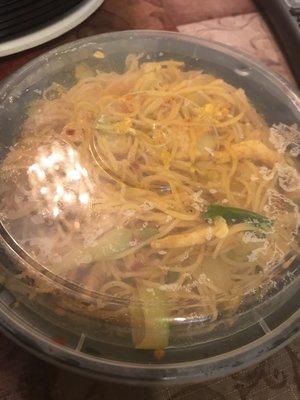 Singapore noodles that have little to no curry in it