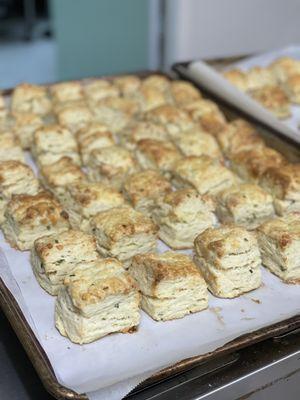 Cheddar Chive Biscuits for Thanksgiving