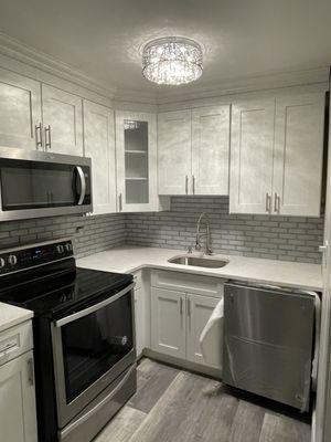 Kitchen and backsplash