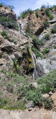 Seasonal water fall next to the hwy. I should have taken a picture last week when it had twice the water flow.