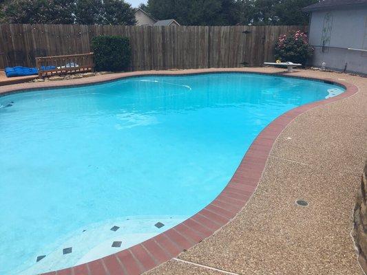 Custom Pool with diving board.