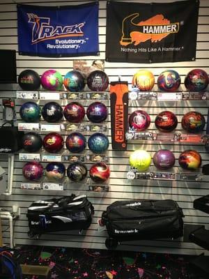 Huge selection of balls.