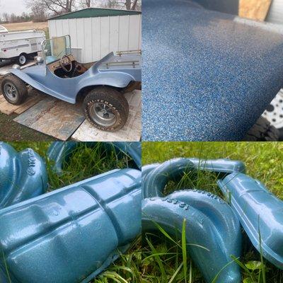 1970's Dune Buggy 
 Custom Powder Mix to match existing paint