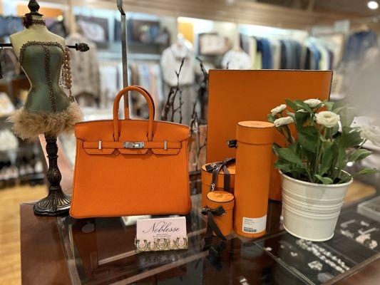 Hermes Togo Birkin 25 Orange