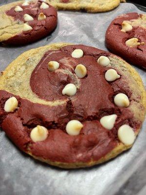 Crimson Clash Caked-Up Cookie