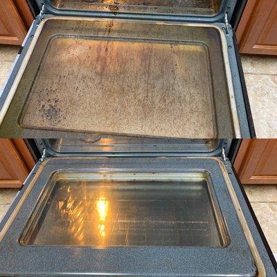 Oven before and after