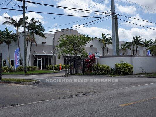 Hacienda Blvd. Entrance