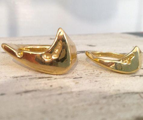 14KT Yellow Gold Nantucket Shaped Rings