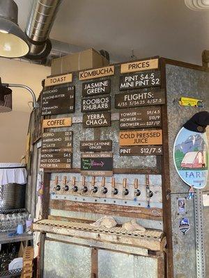 Kombucha on tap