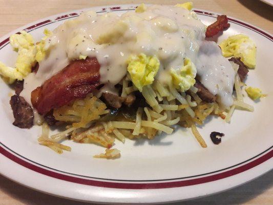 Pit Smoked Pulled Pork Stuffed Hashbrowns