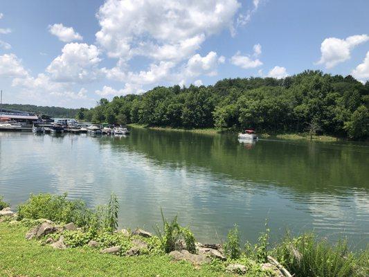 View near the boat lounge ramp.