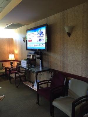 Lobby with TV