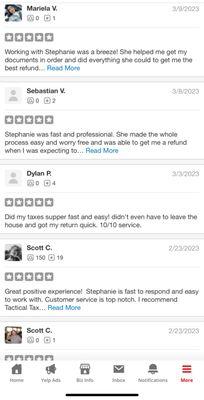 Reviews deleted by Yelp once I stopped paying for ads.