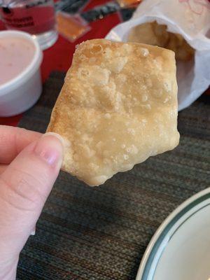 Fried crab meat cheese wonton