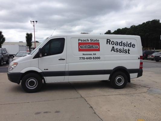 Peach State to the rescue with our brand new Roadside Assist Sprinter Vans. Call us for more info.