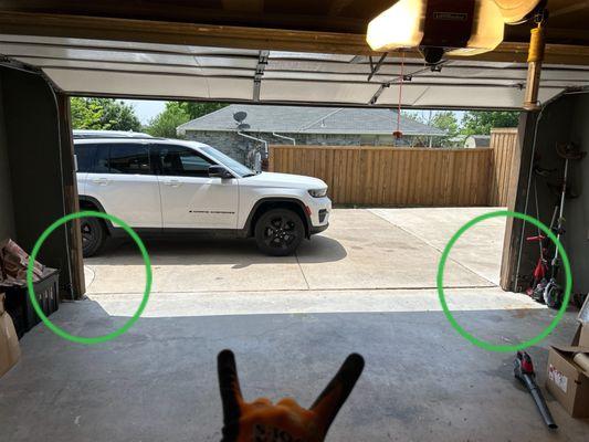 Garage Auto Reverse Sensors operating properly