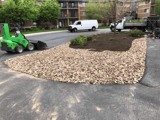 Stone work and drainage