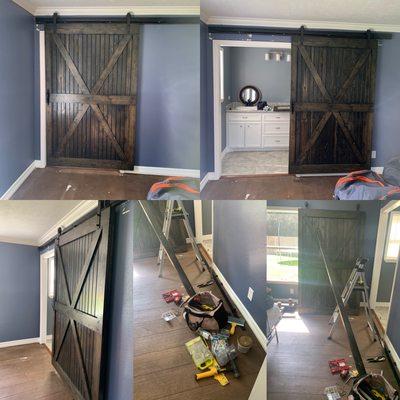 Sliding door installation