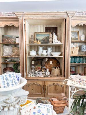 Views of the front of the store - a mix of antiques and  quality new goods