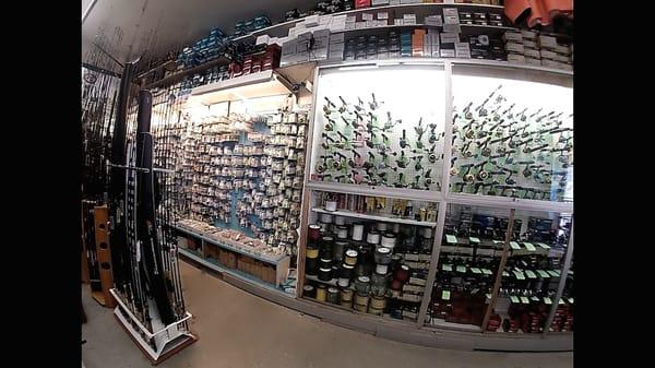 We try to accommodate every taste in rods, reels, and tackle.