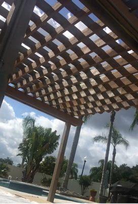 Adding some color to this pergola