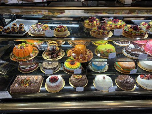 Cake selection on Thanksgiving Day!