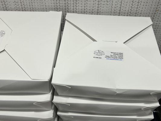 Boxed lunches