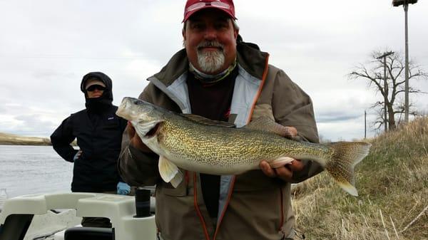 Walleye on the Mo on a San Juan Worm.