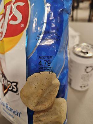 Expired chips that were apparently 8 bucks