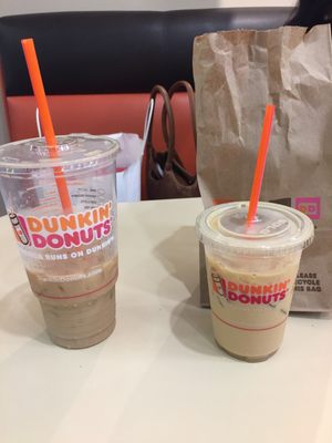 Iced Macchiato and Caramel Iced Coffee