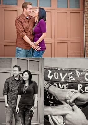 Engagement Photographs in Old Town, Lansing, MI