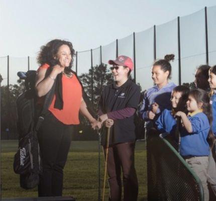 Life lessons shared with Junior Golfers on the green